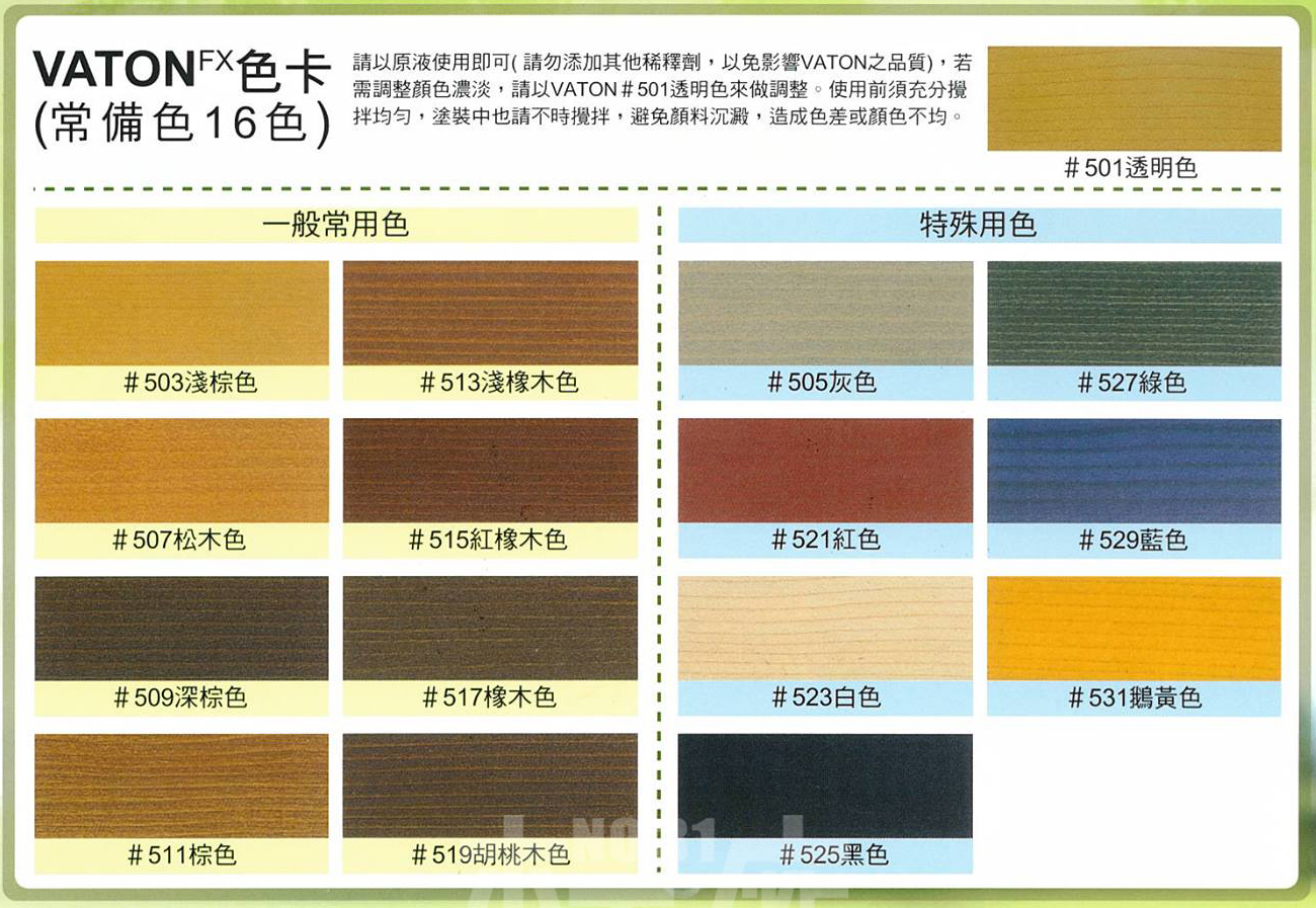 VATON 日本大谷塗料#5XX系列護木油3.7L 三十一號木工廠
